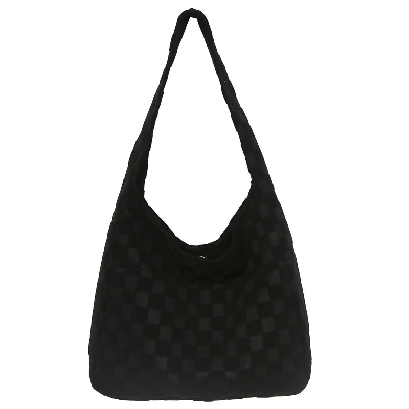 Stylische karos-muster hobo-tasche