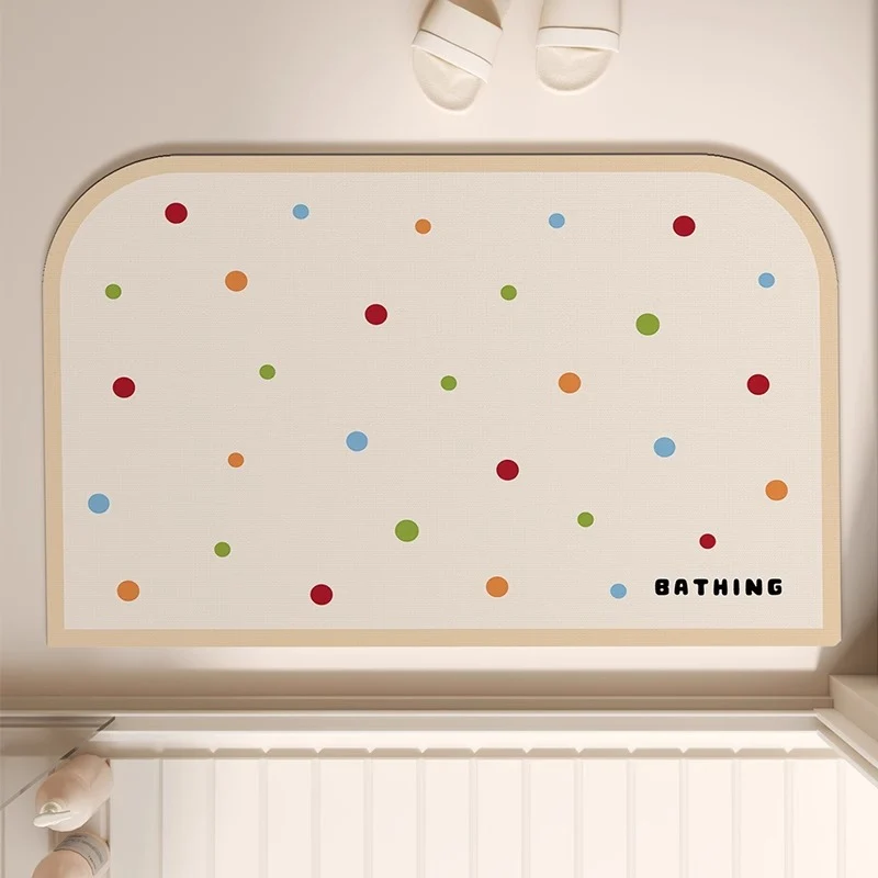 Verspielte Badematte