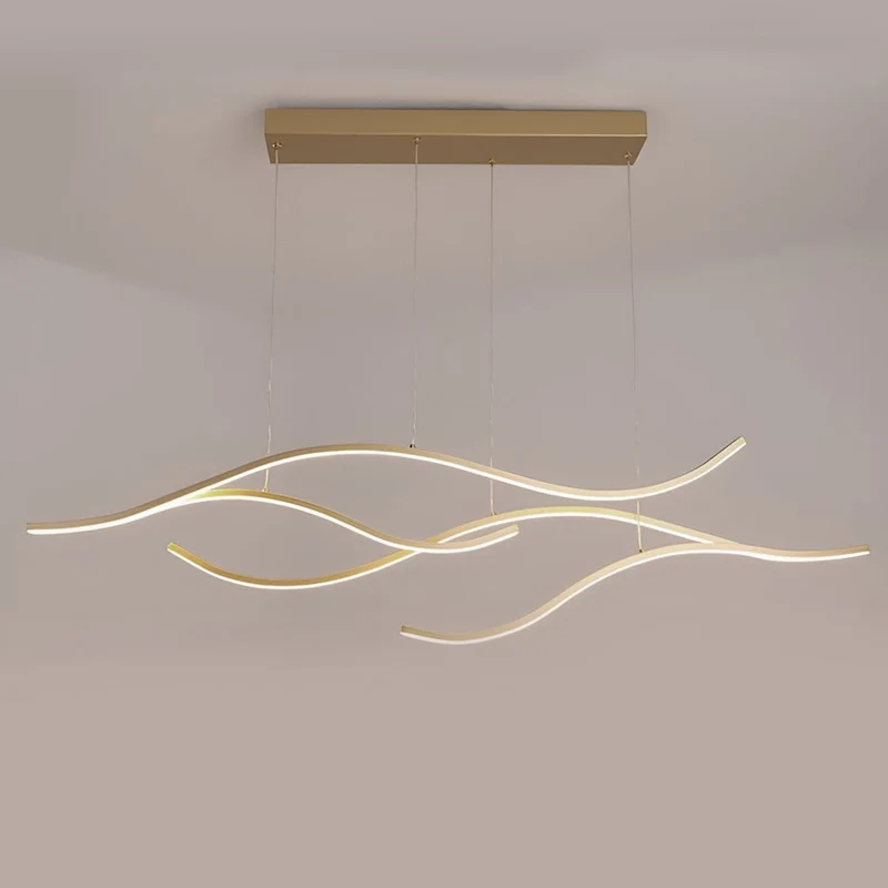 Skanto | Designer-LED-Deckenleuchte mit wellenförmiger Krümmung