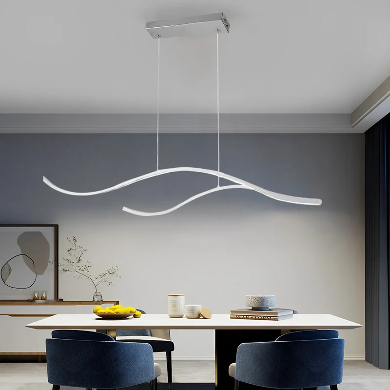 Skanto | Designer-LED-Deckenleuchte mit wellenförmiger Krümmung