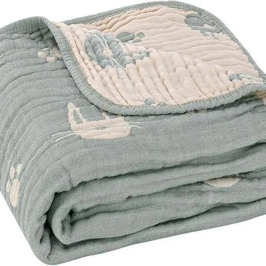 Babydecke aus Baumwolle, 6-lagig, 103 x 103 cm