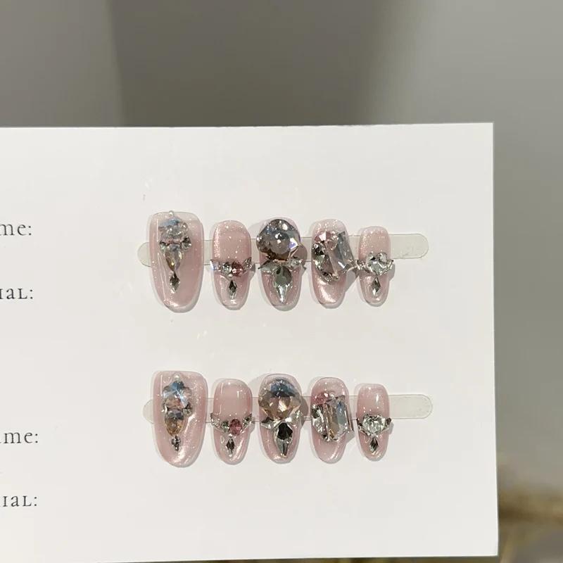 Glitzerndes Press-On-Nagel-Set