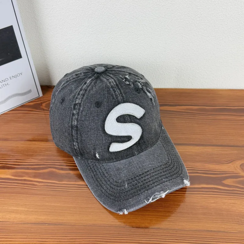 Herren Baseballkappe mit Used-Grafik Skanto
