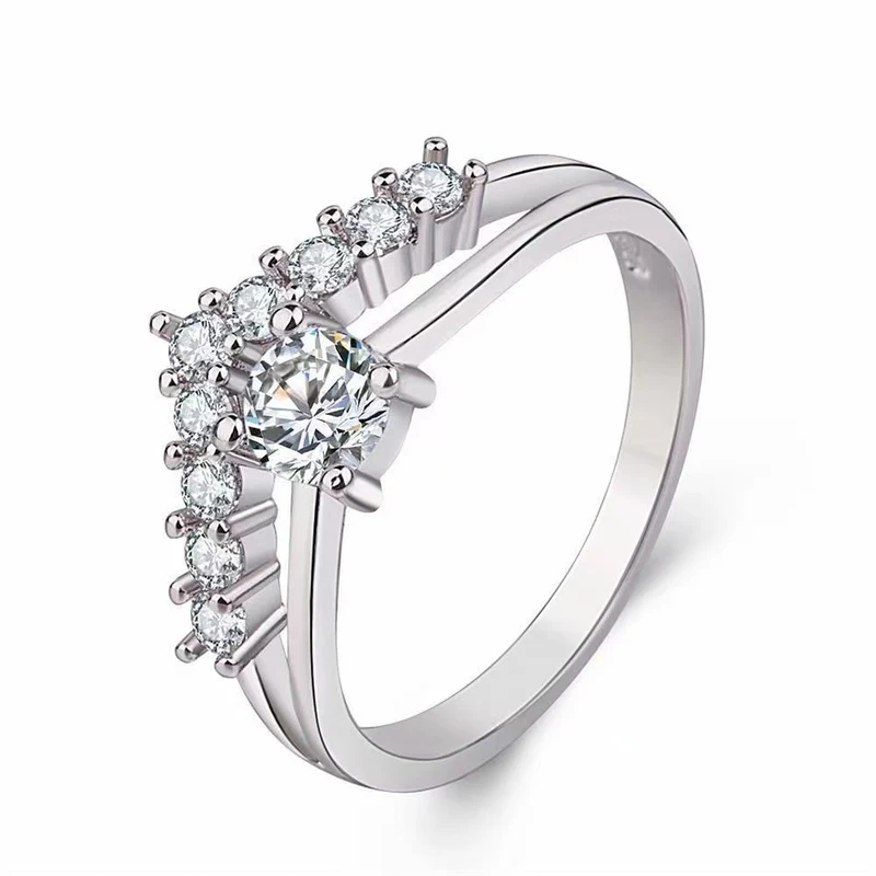 Herz-V-Ring aus Kupfer