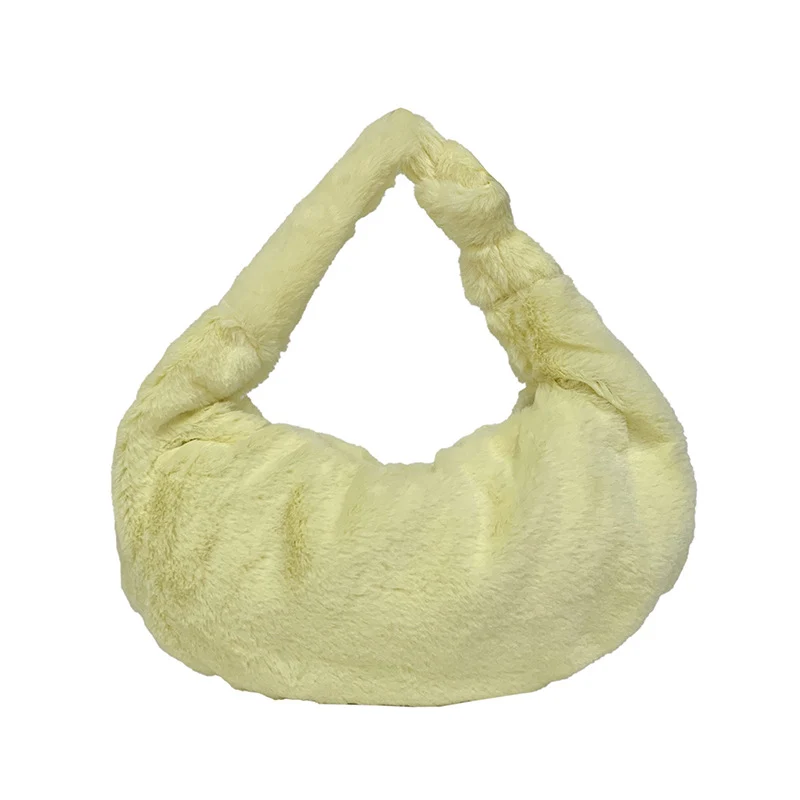 Weiche Plüsch Alltags-Handtasche