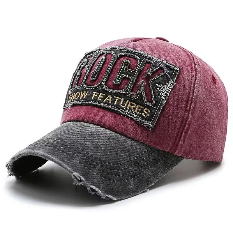Herren Distressed Baseball Cap mit Grafik, verstellbar Skanto