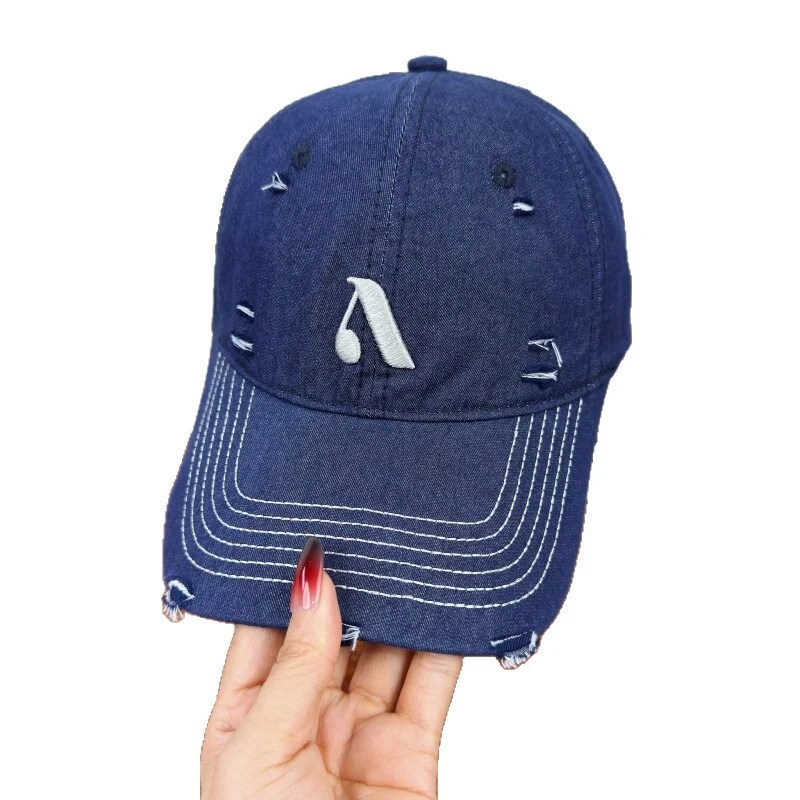 Herren Cap im Distressed Denim-Stil Skanto