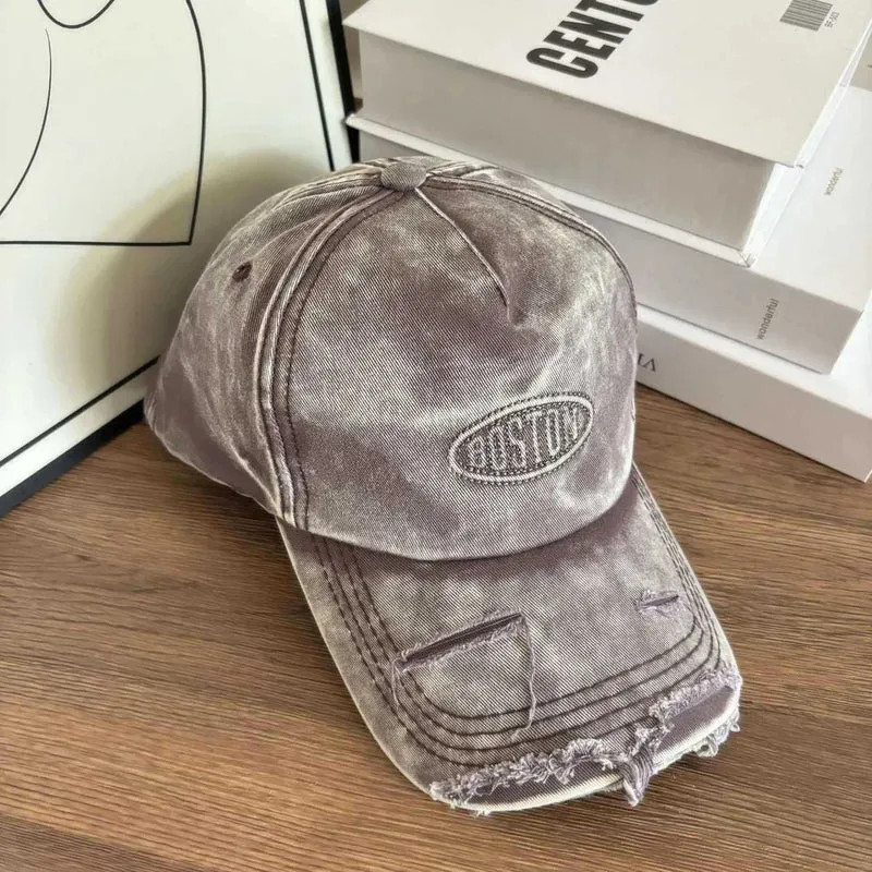 Herren Baseball Cap im Distressed Denim-Look Skanto