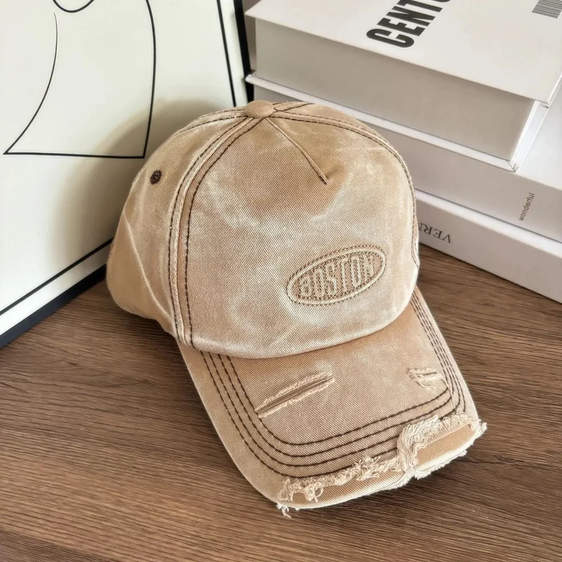 Herren Baseball Cap im Distressed Denim-Look Skanto