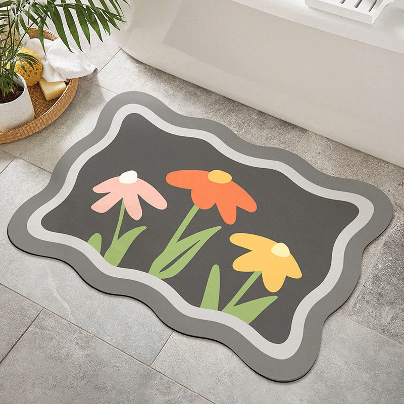 Florale dekorative Teppichmatte für die Wohnkultur