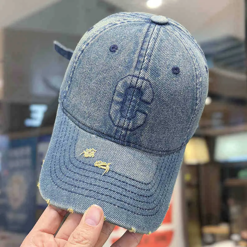 Baseballkappe aus Denim im Used-Look für Herren Skanto 1784188308