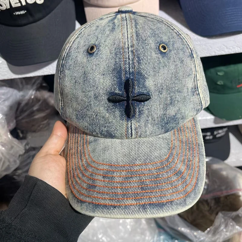 Baseballkappe aus Denim im Used-Look für Herren Skanto 1784188018