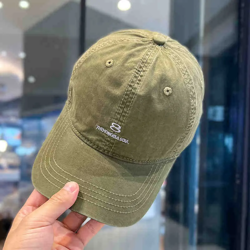 Herren Distressed Baumwoll-Baseballkappe Skanto