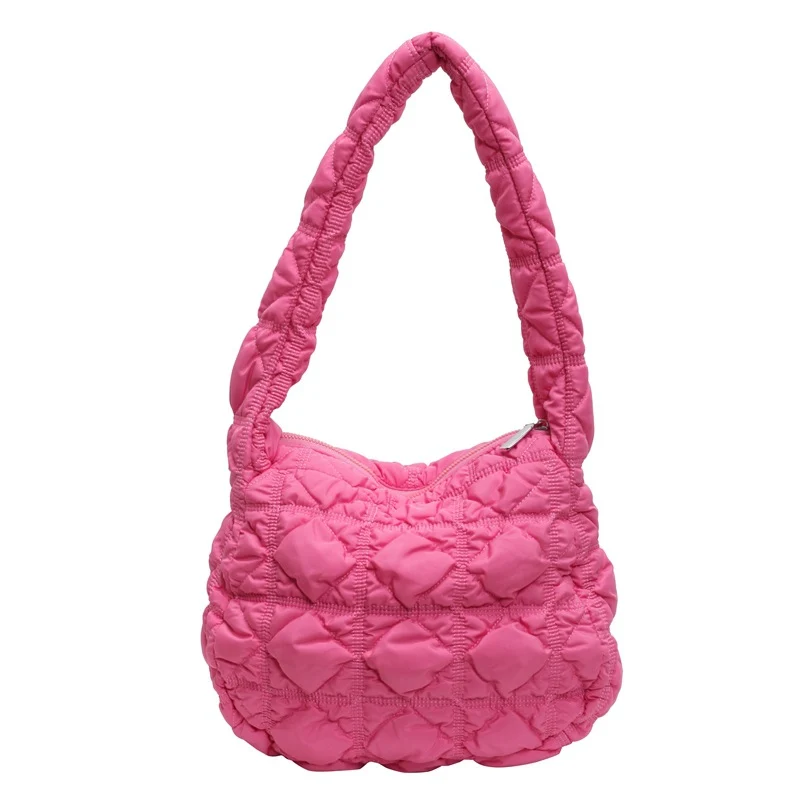 Gepolsterte Schlappen-Handtasche