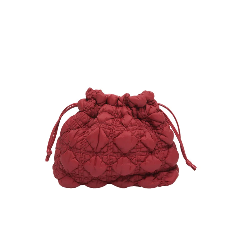 Gepolsterte Kordelzug-Handtasche