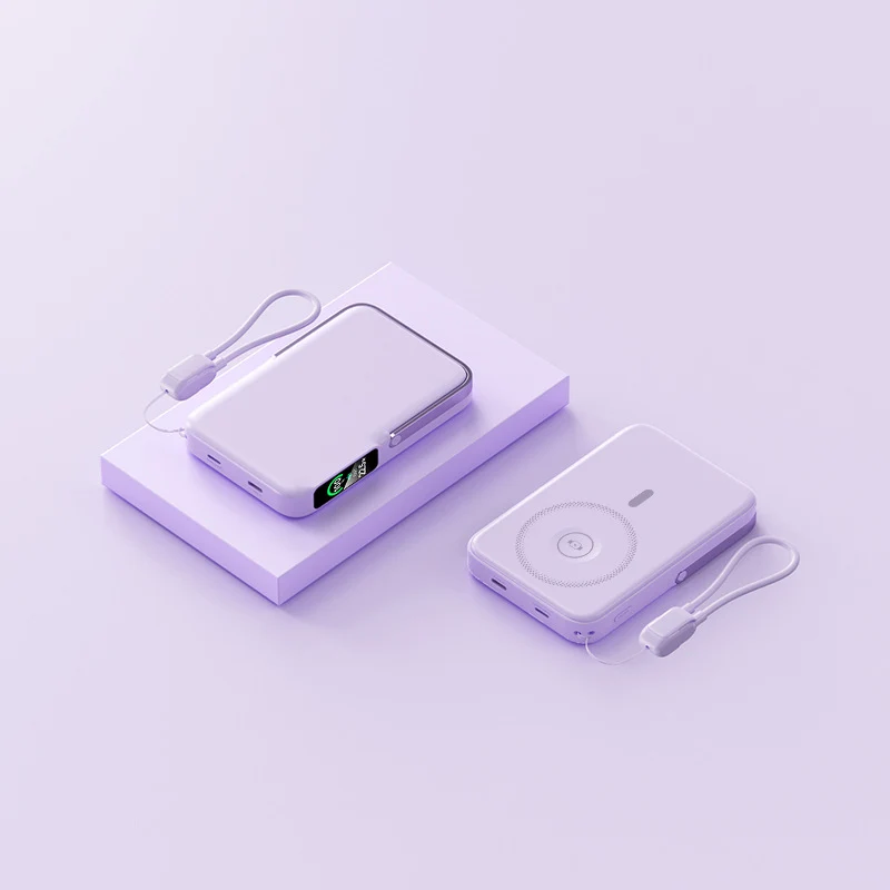 Ultraleichte Powerbank mit integriertem LED-Display und Schnellladefunktion Skanto