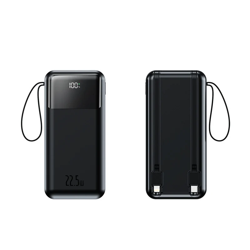 Tragbare Powerbank mit extra Handschlaufe und smartem LED-Display Skanto