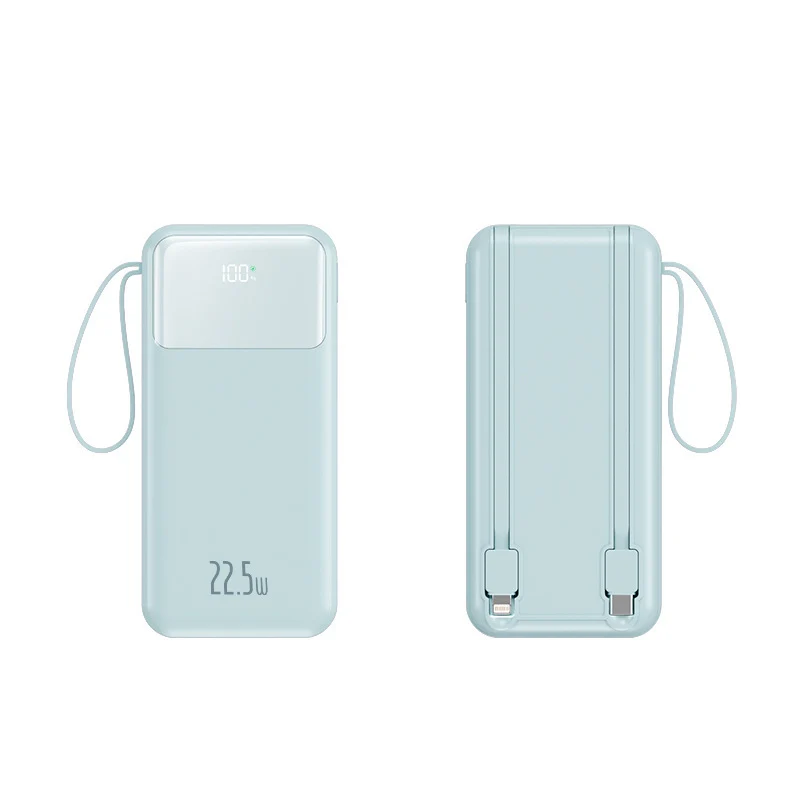 Tragbare Powerbank mit extra Handschlaufe und smartem LED-Display Skanto
