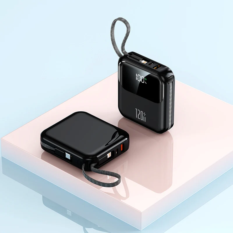 Tragbare Powerbank mit digitalem LCD-Display und stabiler Schnellladefunktion Skanto