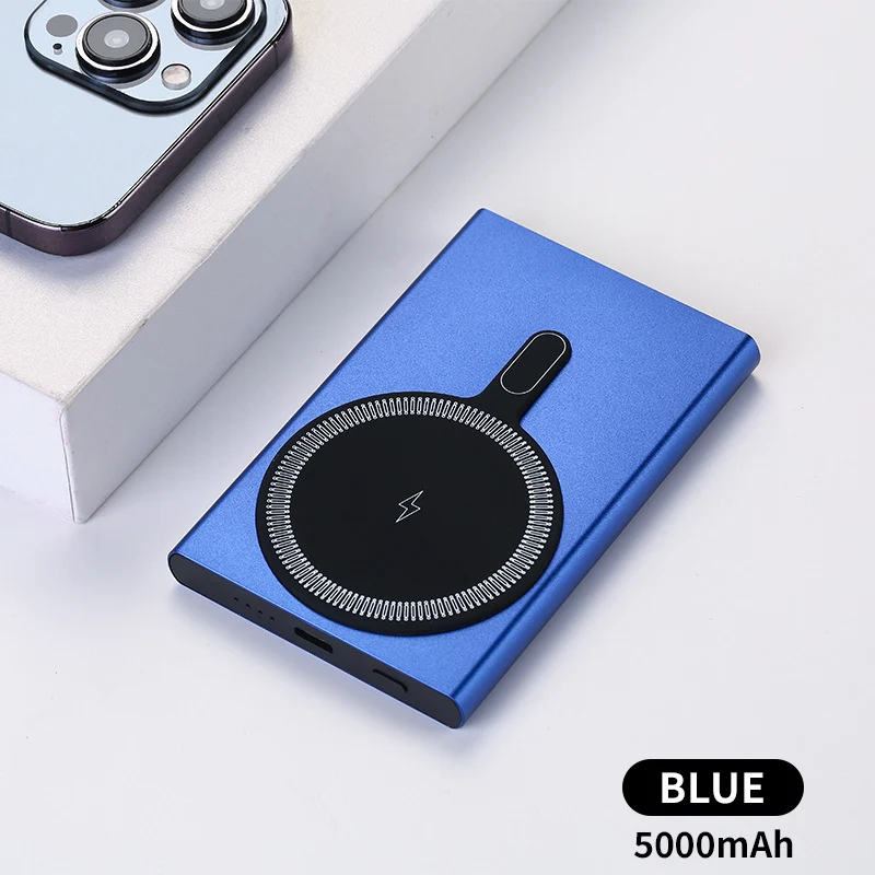 Tragbare magnetische Powerbank mit schneller induktiver Ladefunktion Skanto
