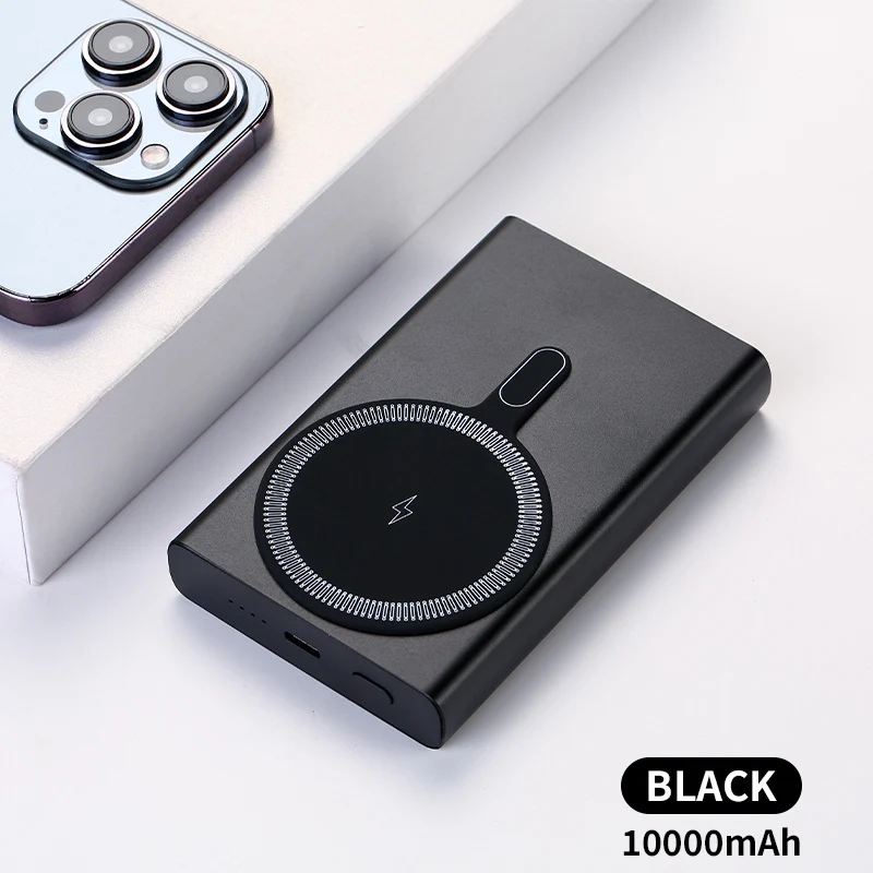Tragbare magnetische Powerbank mit schneller induktiver Ladefunktion Skanto