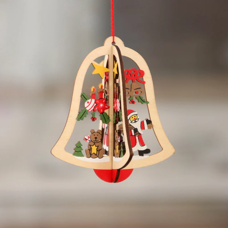 Weihnachtsschmuck aus Holz, lasergraviert
