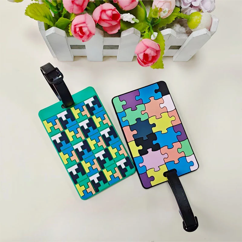 Unisex Gepäck-Identifikator mit geometrischem Muster Skanto