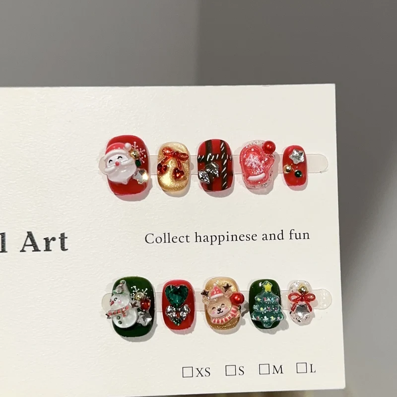 Festliches Themen Press-On Nagelkunst Set