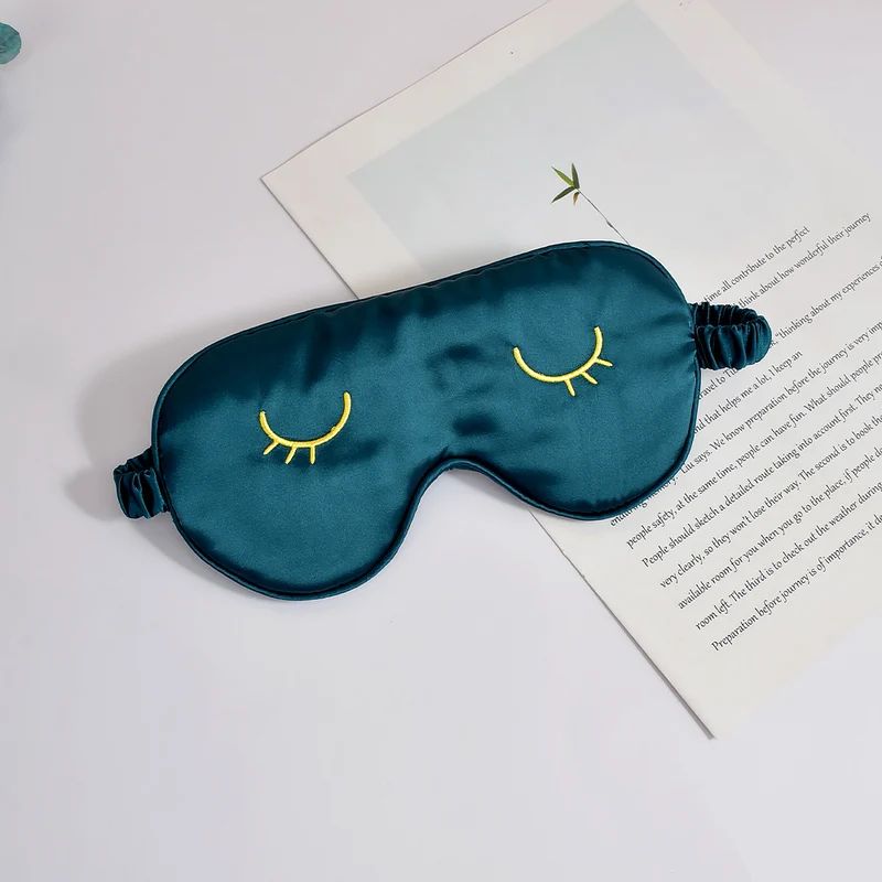 Unisex seidige Augenmaske mit ergonomischer Kontur und verstellbarem Riemen Skanto