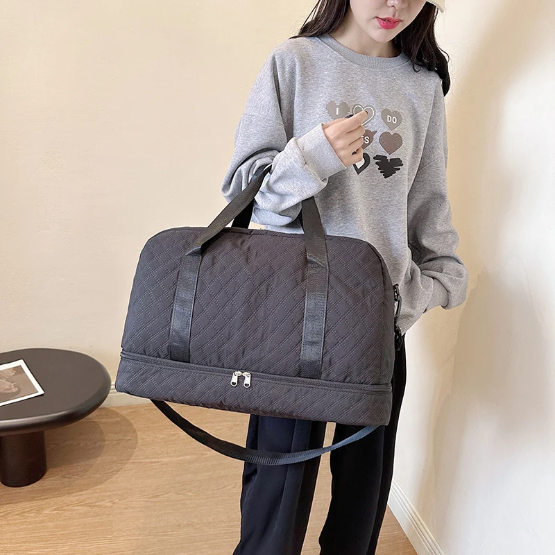 Stylische gesteppt Reis-Duffle Brehn