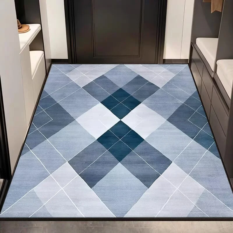 Modern geometrischer Eingangsbereich Teppich