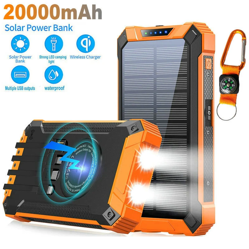 Powerbank mit solarbetriebenem Schnellladegerät Skanto