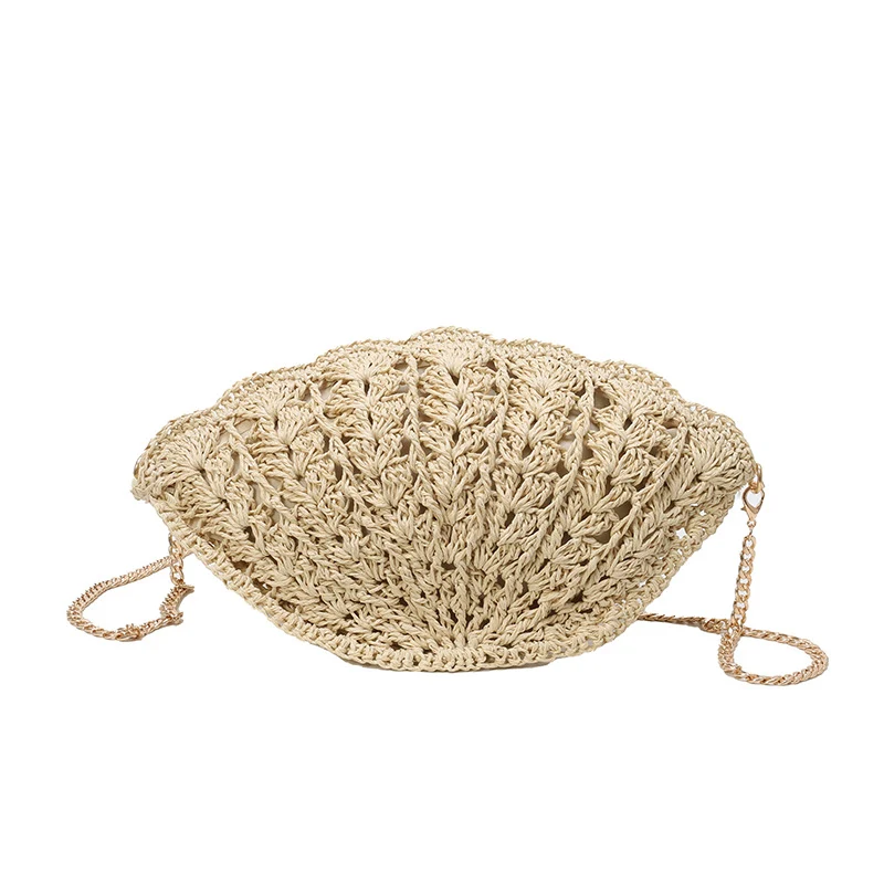 Elegante Häkel-Handtasche in Muschelform
