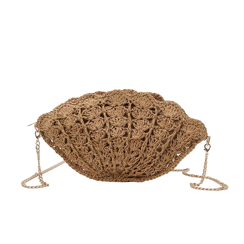 Elegante Häkel-Handtasche in Muschelform