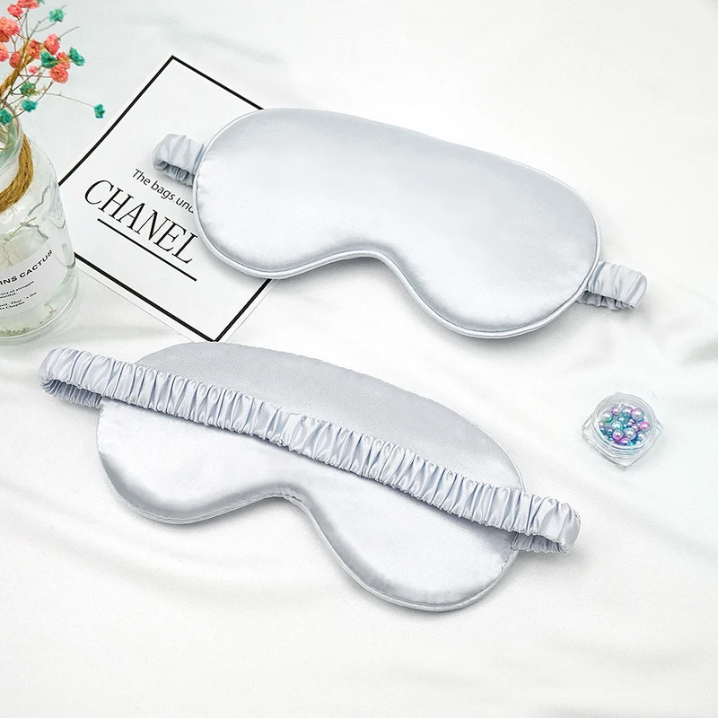 Unisex luxuriöse Satin-Augenmaske mit verstellbarem Gummiband und weicher Polsterung Skanto