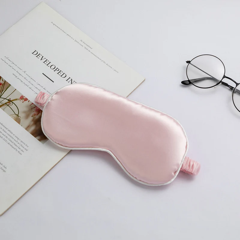 Unisex luxuriöse Satin-Augenmaske mit verstellbarem Gummiband und weicher Polsterung Skanto