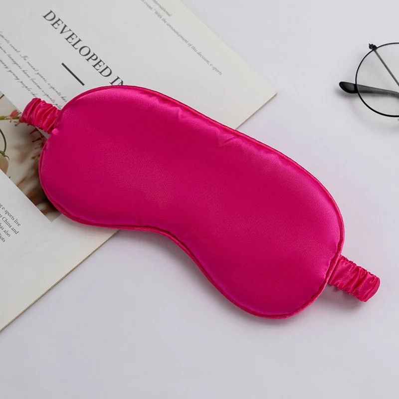 Unisex luxuriöse Satin-Augenmaske mit verstellbarem Gummiband und weicher Polsterung Skanto