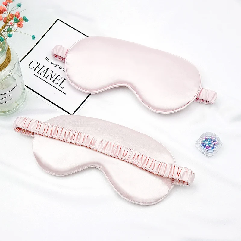 Unisex luxuriöse Satin-Augenmaske mit verstellbarem Gummiband und weicher Polsterung Skanto