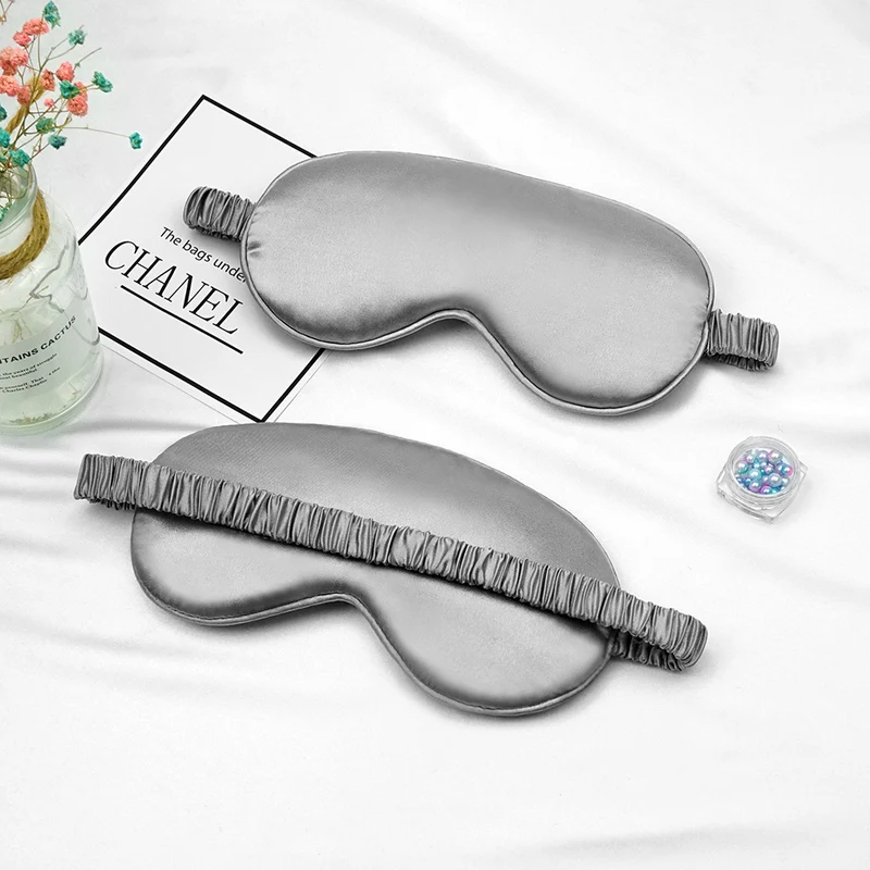 Unisex luxuriöse Satin-Augenmaske mit verstellbarem Gummiband und weicher Polsterung Skanto