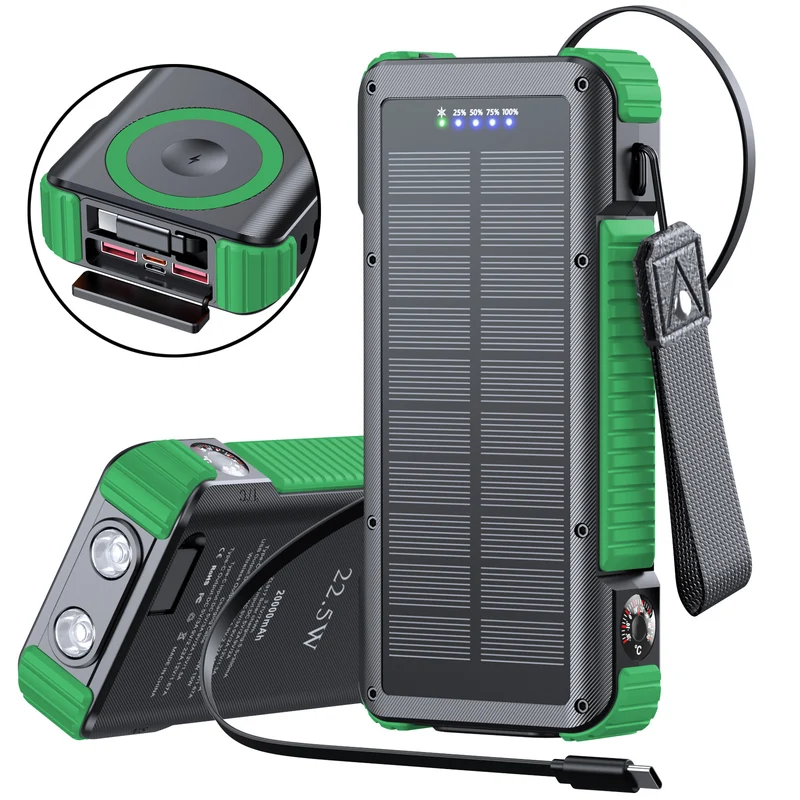 Tragbare Solar-Powerbank Skanto