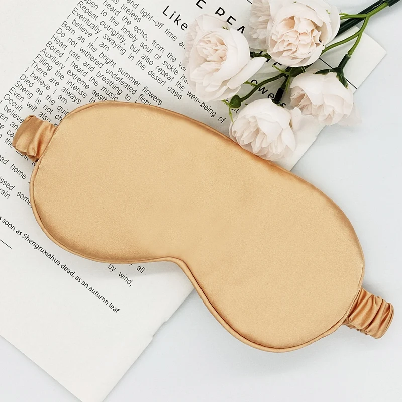 Seidenähnliche Schlafmaske für Damen mit extra Polsterung und elastischer Satinkordel Skanto