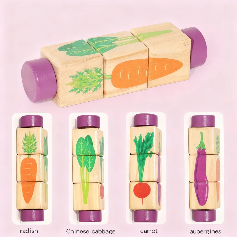 Holzpuzzle für Babys, 0–3 Jahre