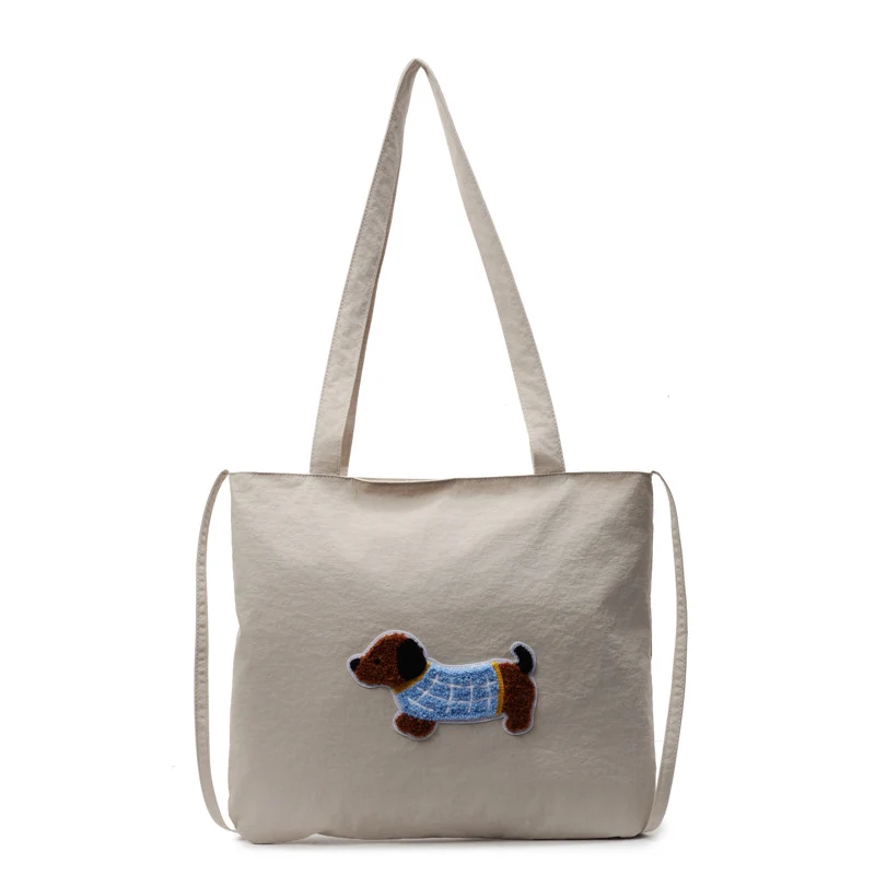 Niedliche Cartoon-Hund-Themen-Leinen-Tasche