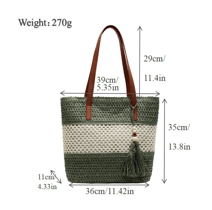 Vielseitige Strand-Schultertasche Skanto