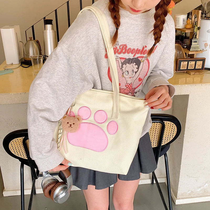 Süße Tierpfotenrucksacktasche
