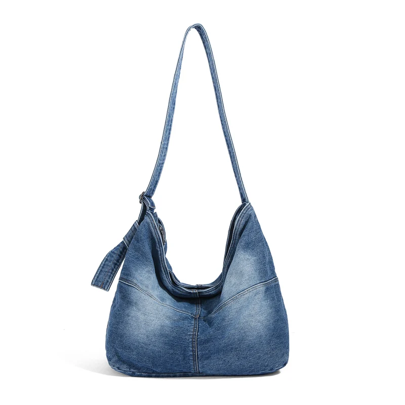 Lässige Denim Hobo Tasche