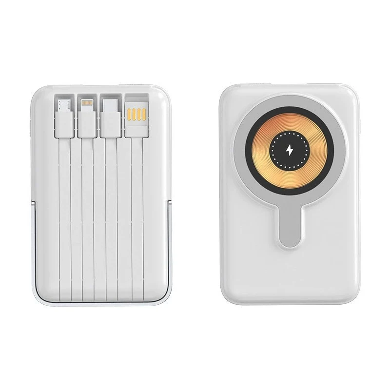Tragbare Powerbank mit multifunktionalen Ladekabeln Skanto