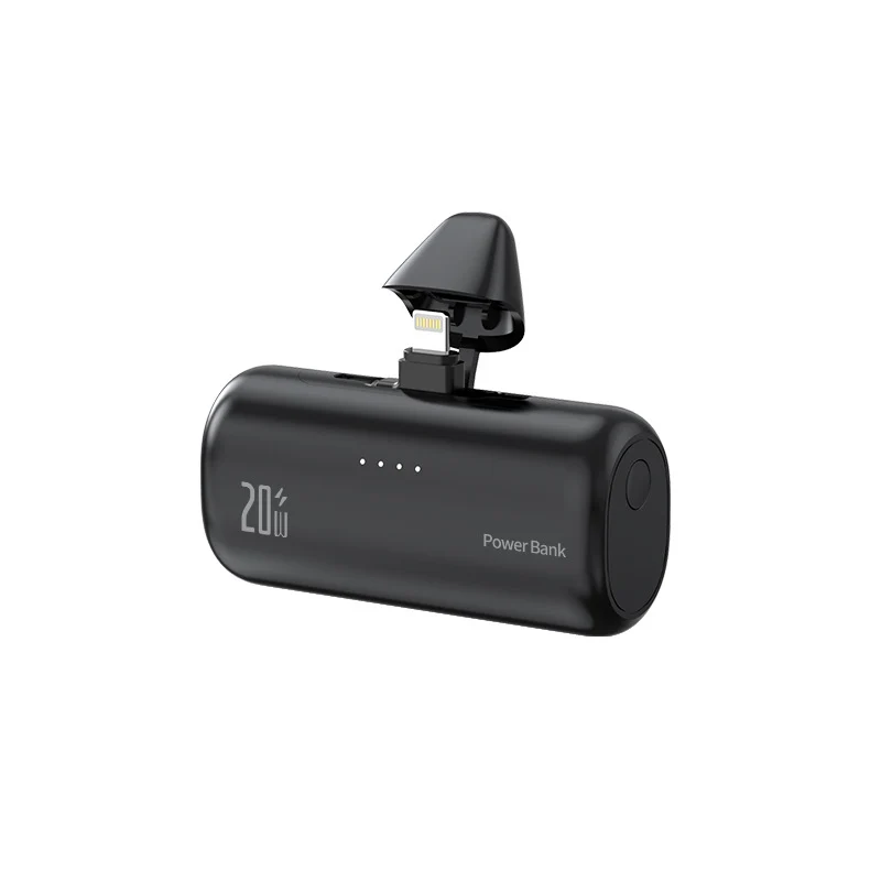 Tragbare Powerbank mit integriertem Lightning-Anschluss und Schnellladefunktion Skanto