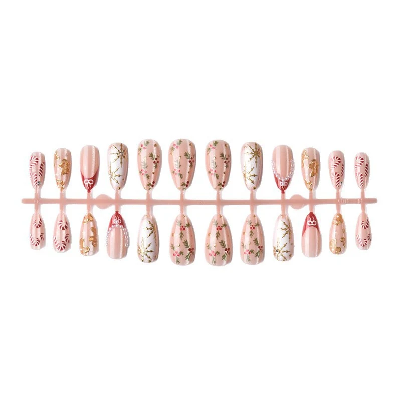 Dekoratives Floral Press-On Nagelset