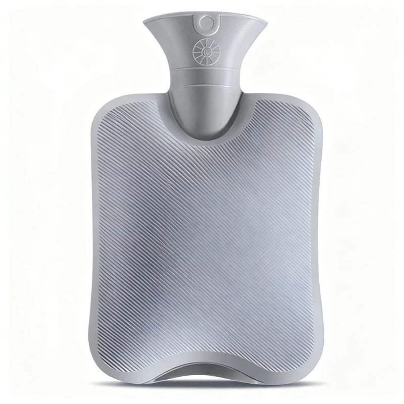 Wärmflasche mit Plüschbezug, 1000–2000 ml